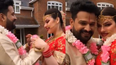 Photo of लंदन वाली लवंडिया’ से रितेश पांडे ने रचाया ब्याह रितेश पांडे ने शेयर कर बोले- ‘ले आए दोस्तों’