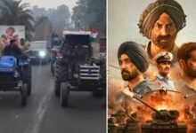 Photo of UP में दिखा सनी पाजी का भौकाल, कंपकंपाती ठंड दर्शक कुछ इस अंदाज में पहुंचे