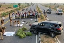 Photo of जयपुर के फागी क्षेत्र में एक दर्दनाक सड़क हादसे में एक ही परिवार के चार सदस्यों की मौत हो गई।