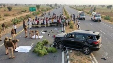 Photo of जयपुर के फागी क्षेत्र में एक दर्दनाक सड़क हादसे में एक ही परिवार के चार सदस्यों की मौत हो गई।